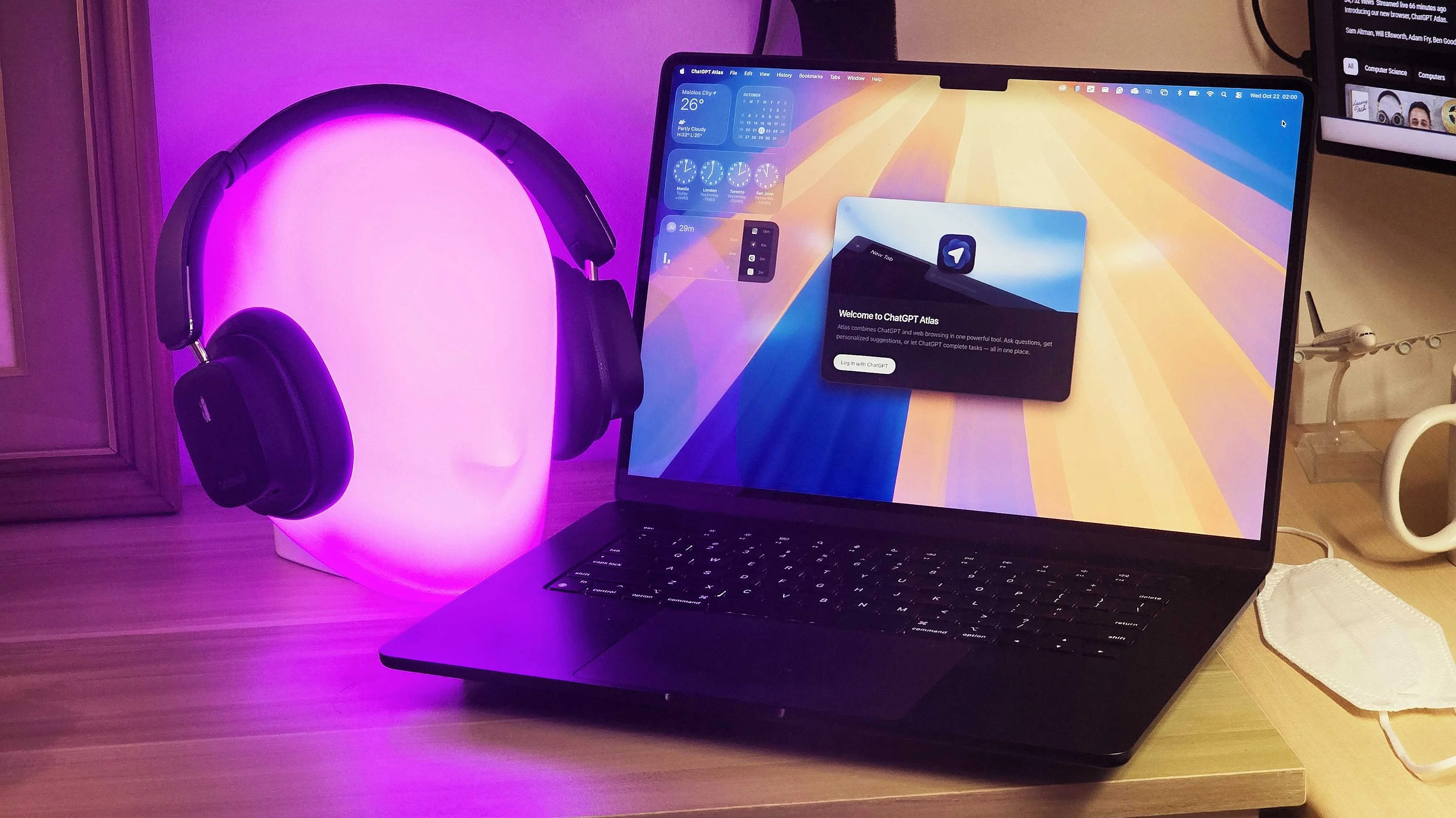 ChatGPT Atlas on a MacBook Air