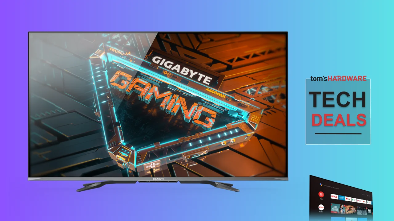 Gigabyte's huge 55-inch 4K 120Hz gaming monitor is now half price — grab this Android-powered display with HDMI 2.1 for just $9 per inch