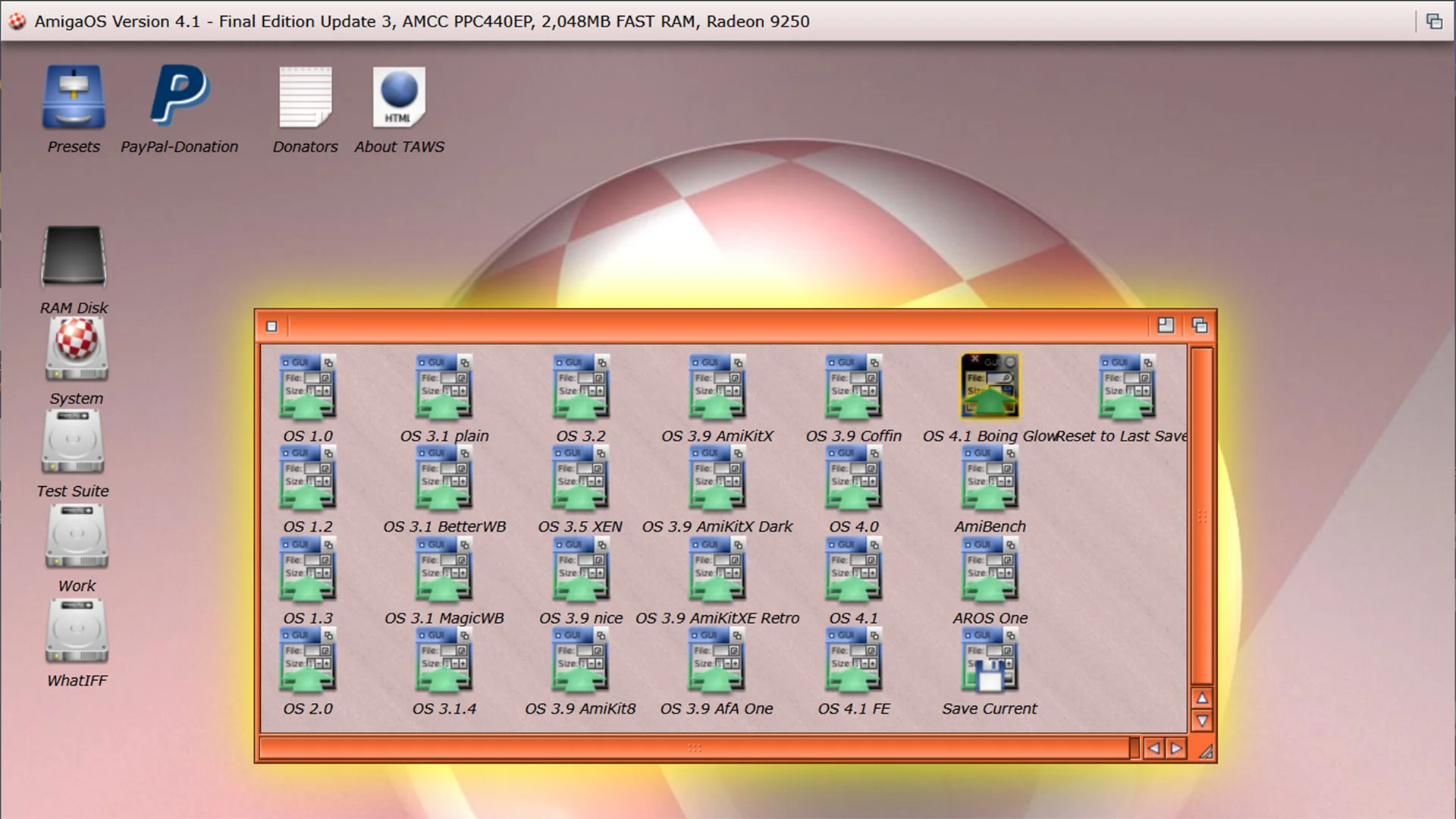 TAWS - The Amiga Workbench Simulation 
