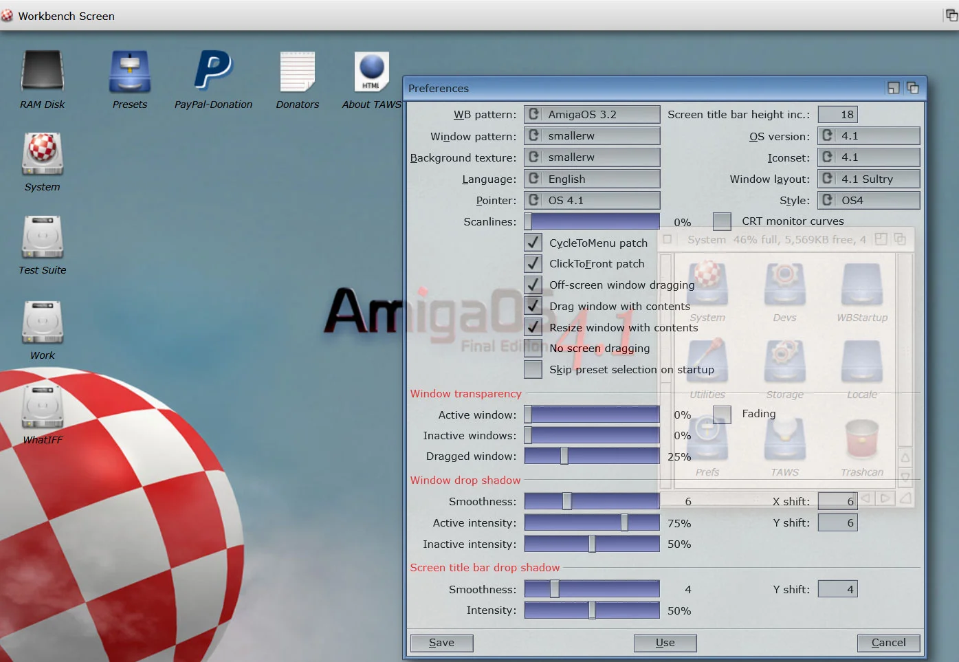 TAWS - The Amiga Workbench Simulation 