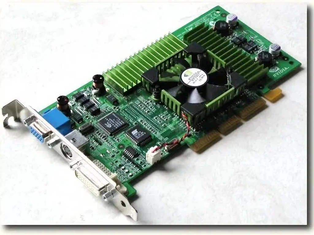 A photo of a GeForce 3 card from the original Tom's Hardware review.